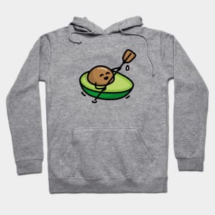 Funny canoe, canoeing, avocado, pun, kayak, rowing Hoodie